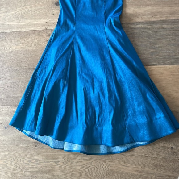 Milano Formals Teal Beaded Mermaid Formal Dress Size 8 - Picture 3 of 12